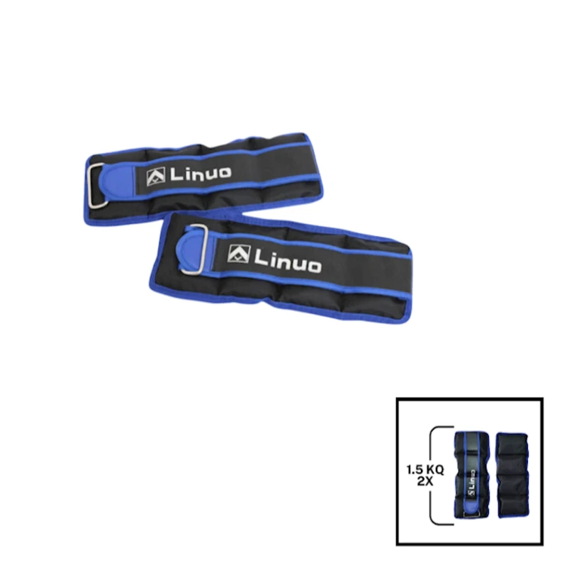 Əllər və ayaqlar üçün yük Gymnic Linuo 202022000079, mavi, 2 əd x 1.5 kq Əllər və ayaqlar üçün yük Gymnic Linuo 202022000079, mavi, 2 əd x 1.5 kq
