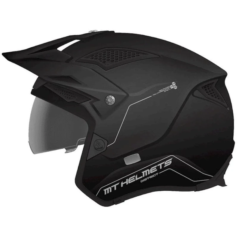 Мотошлем MT Helmets District SV Solid A1 Matt Black S Мотошлем MT Helmets District SV Solid A1 Matt Black S