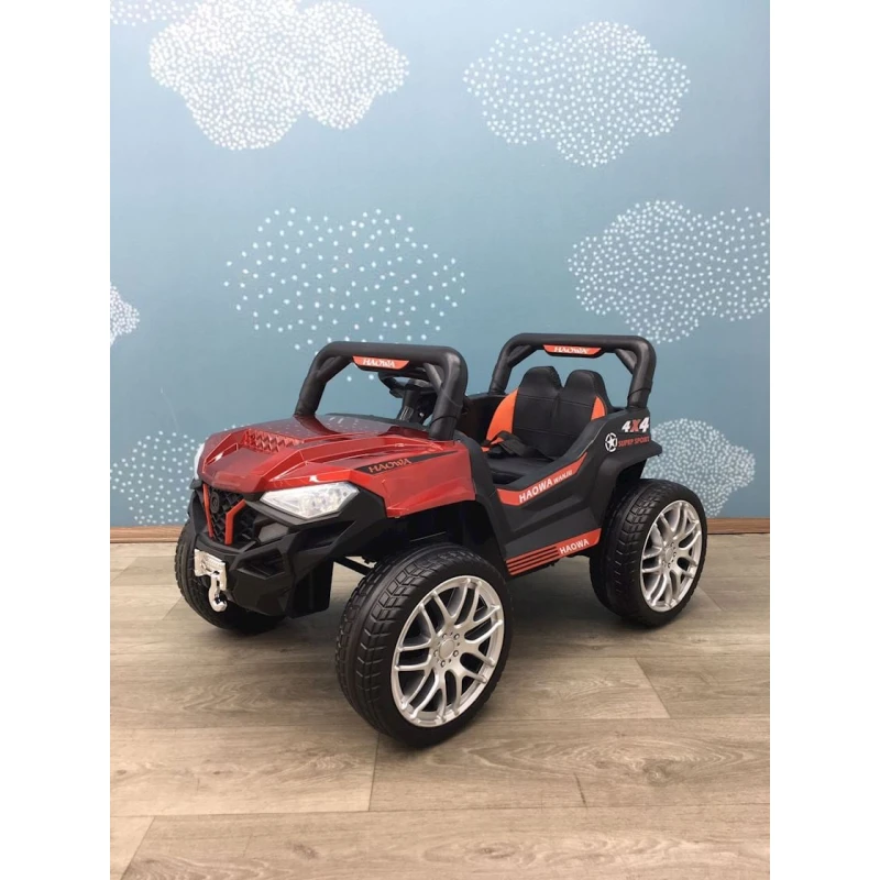 Детский электромобиль 582, черный/красный