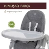 Стульчик для кормления Chicco Polly Armonia Carrara, серый