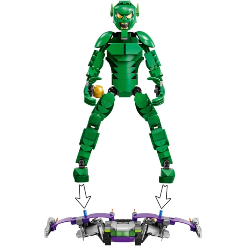 Конструктор LEGO Marvel 76284 Green Goblin Construction Figure Set, 471 элемент, 8+ лет