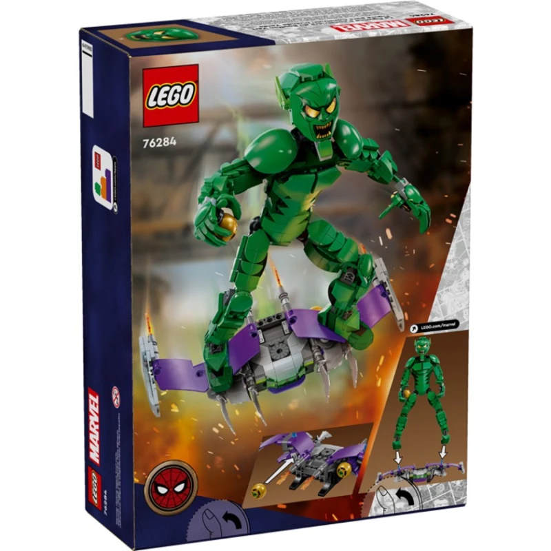 Конструктор LEGO Marvel 76284 Green Goblin Construction Figure Set, 471 элемент, 8+ лет