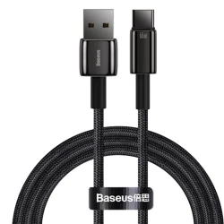 Кабель USB Baseus Tungsten Gold USB 2.0 to Type-C 66W, 1 м