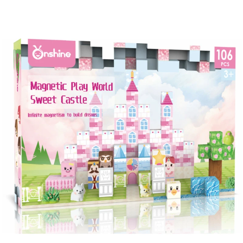Магнитный конструктор Onshine Sweet Castle, 101 деталей gintoys_magnetisweet_26