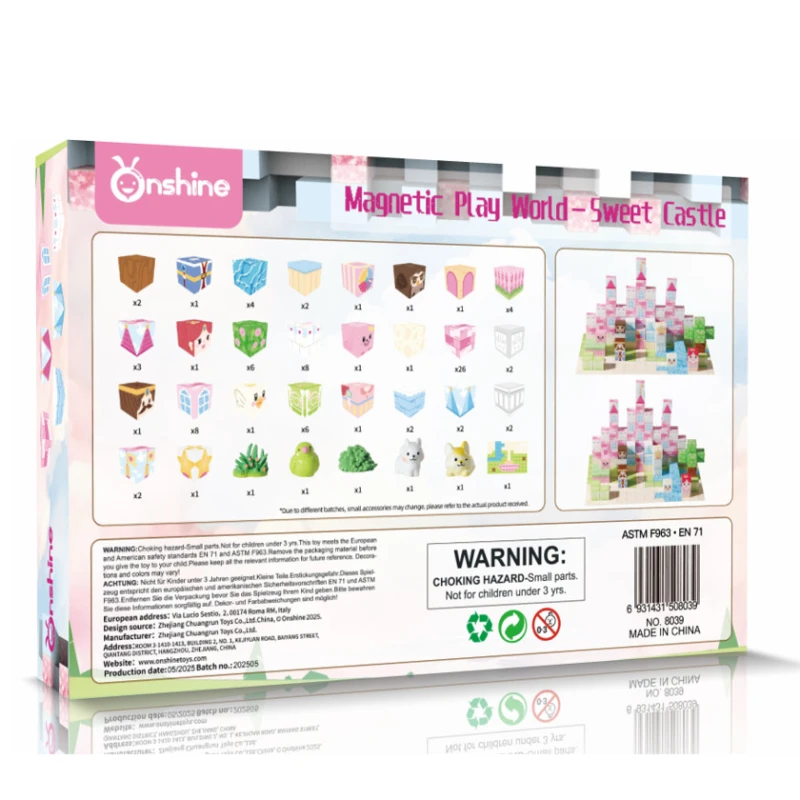 Магнитный конструктор Onshine Sweet Castle, 101 деталей gintoys_magnetisweet_26