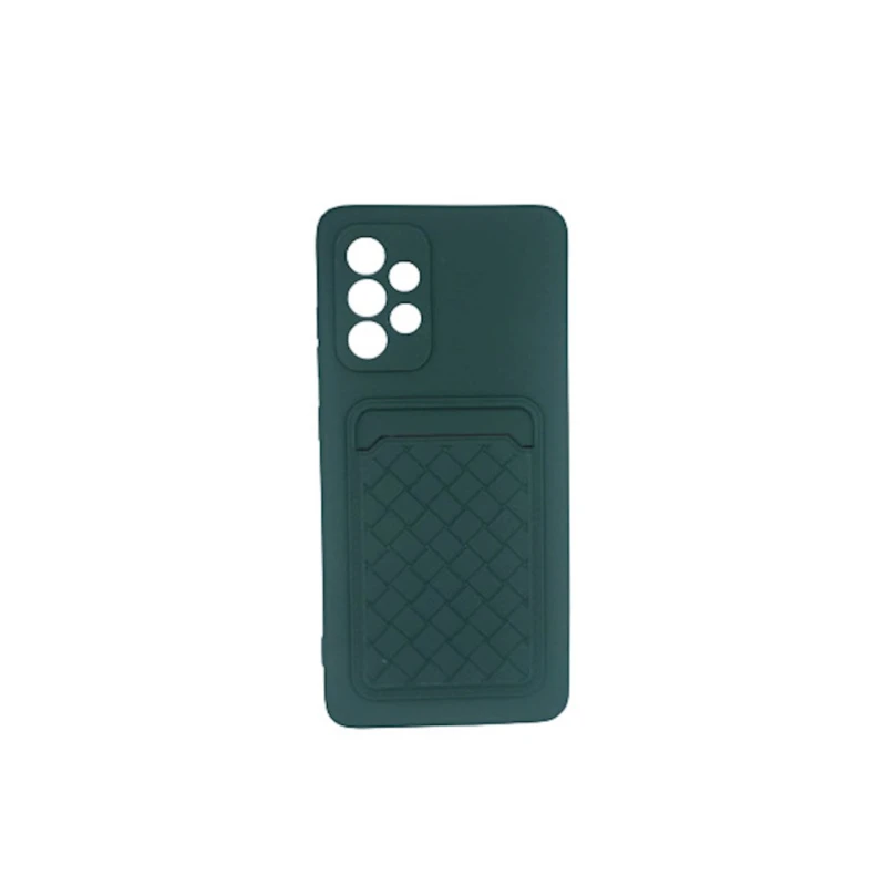 Çexol Silikon Card Case Samsung Galaxy A52 üçün, Green