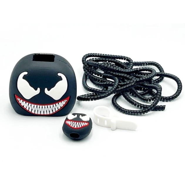 Şarj cihazı üçün çexol Venom, silikon, qara