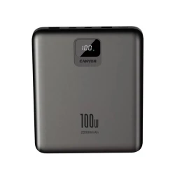Внешний аккумулятор Canyon PB-2008 20000mAh PD100W Dark Grey (CNE-CPB2008DG)