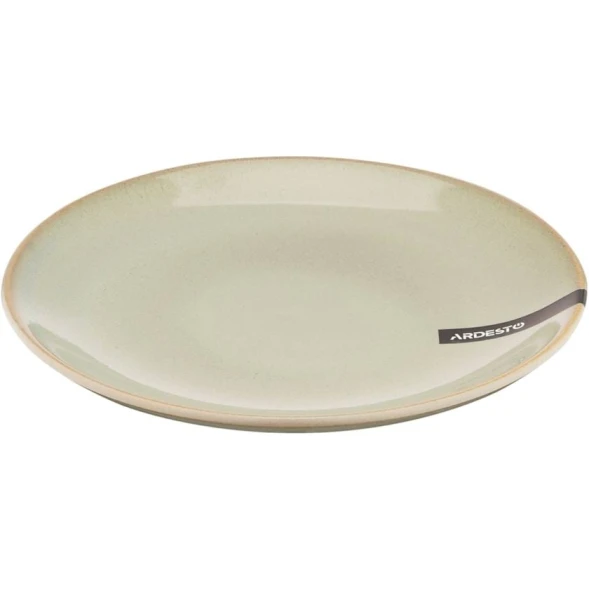 Тарелка Ardesto Lecco AR2919LRG, керамика, серая, 19.5 см