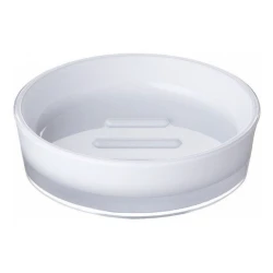 Мыльница Ridder Disco, 11x3 см, акрил, белая