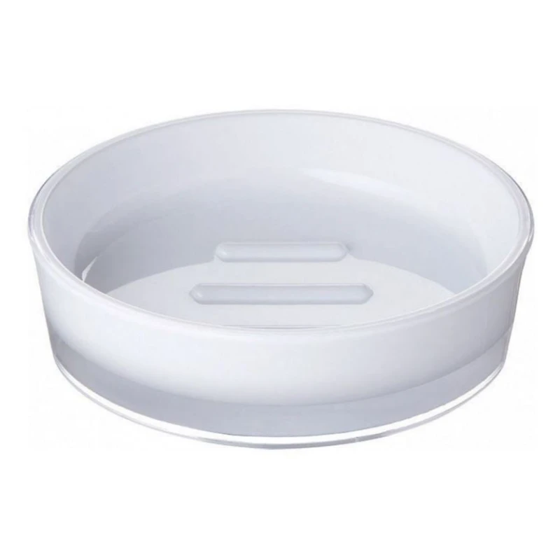 Мыльница Ridder Disco, 11x3 см, акрил, белая Мыльница Ridder Disco, 11x3 см, акрил, белая