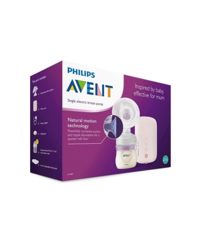 Elektrik süd nasosu Philips AVENT SCF395_11, 125 ml, çəhrayı