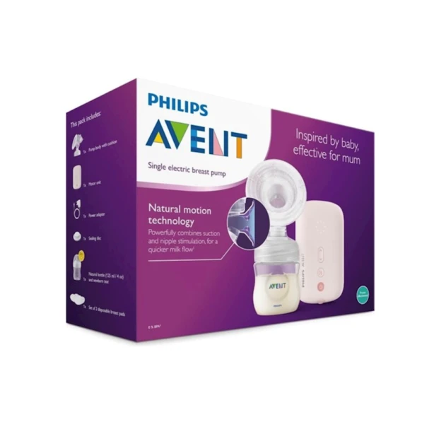 Elektrik süd nasosu Philips AVENT SCF395_11, 125 ml, çəhrayı