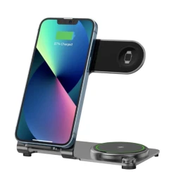 Беспроводное зарядное устройство Wiwu Wi-W005 3 in 1 Black