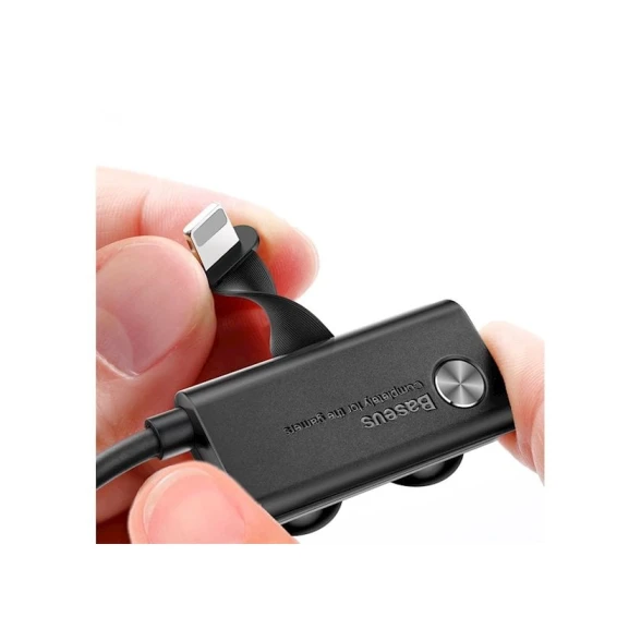 Кабель USB Baseus Suction Cup Mobile Games Cable USB For Lightning, черный Кабель USB Baseus Suction Cup Mobile Games Cable USB For Lightning, черный