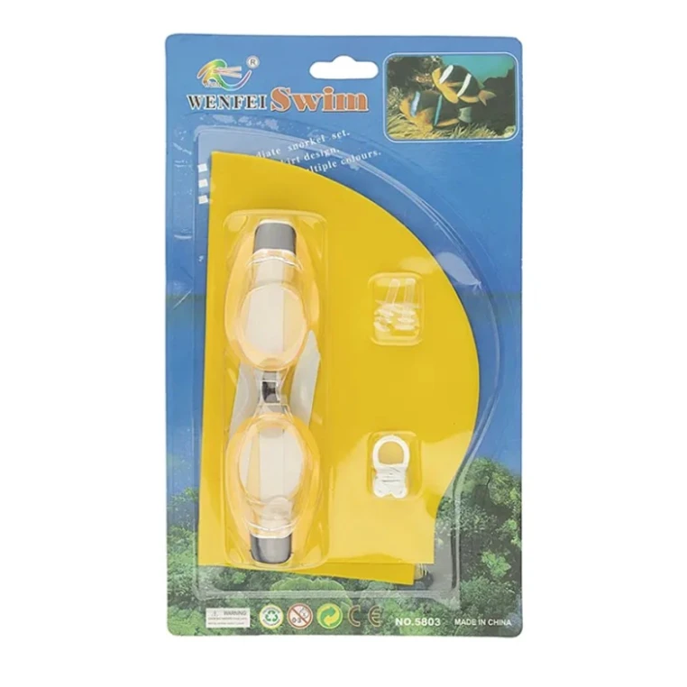 Набор для плавания X15199576-3-2, шапочка, очки, зажим для носа и беруши, прозрачный