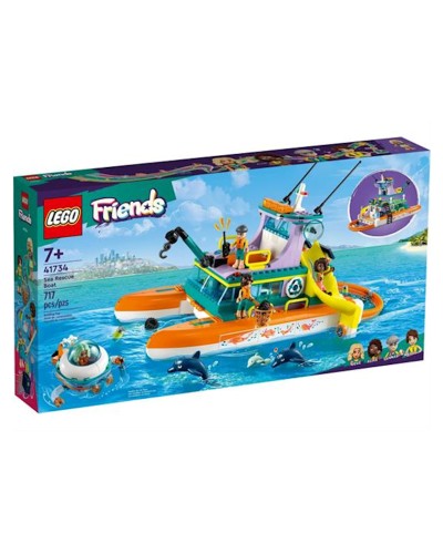 Konstruktor LEGO Friends Dəniz xilasetmə qrupunun qayığı 41734, 7+ yaş, 721 hissə