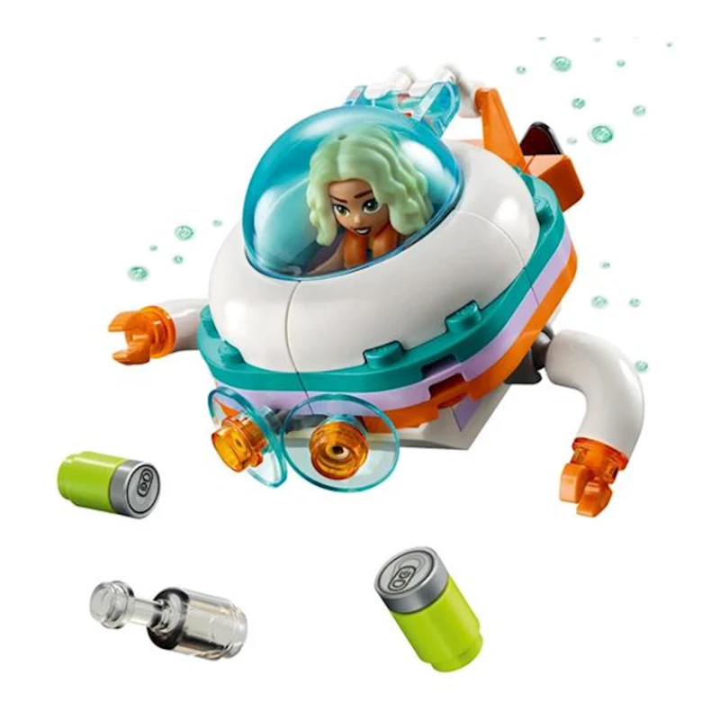 Конструктор LEGO Friends Лодка морской спасательной бригады 41734, 7+ лет, 721 элемент