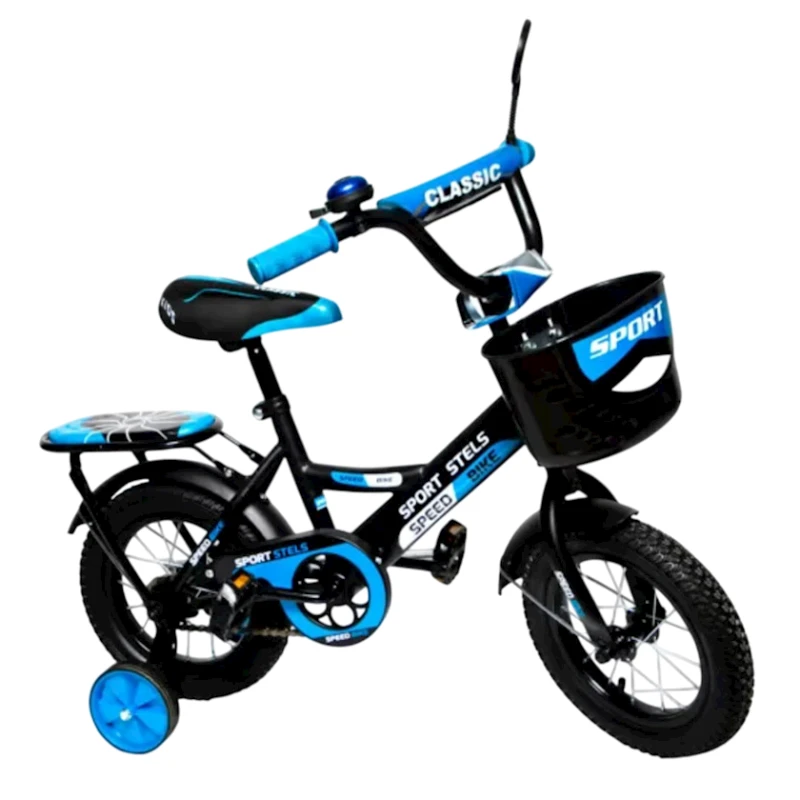 Детский велосипед Sport Stels 6201, черный/синий