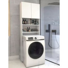Stellaj 12115642, LDSP, ağ, 190x65x27 sm