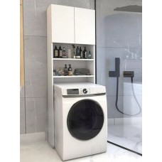 Stellaj 12115642, LDSP, ağ, 190x65x27 sm