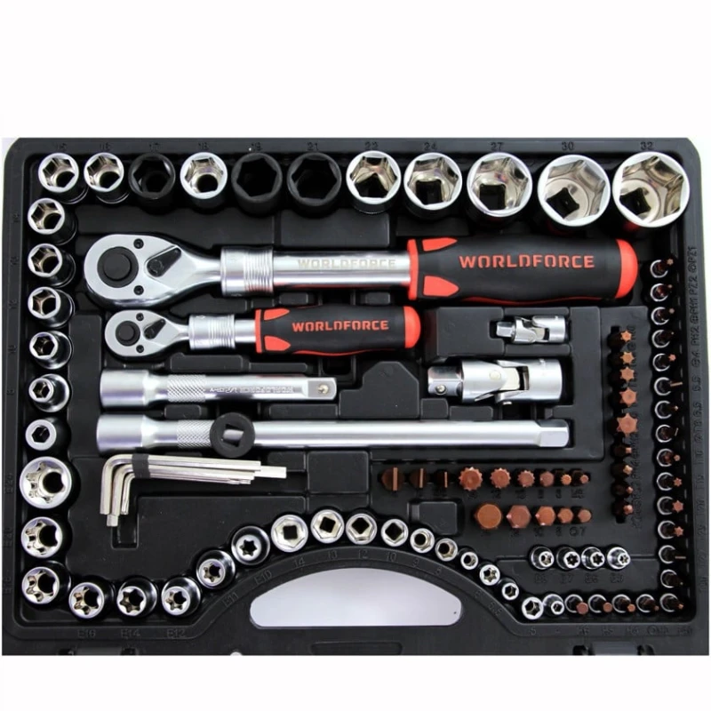 Əl aləti dəsti Worldforce 11501, 114 parça