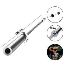 Ştanq üçün qrif 2334/05, dəmir, gümüşü, 220 sm