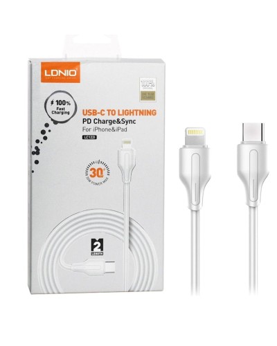 Кабель Lightning LDNIO LC122-I Lightning to Type-C