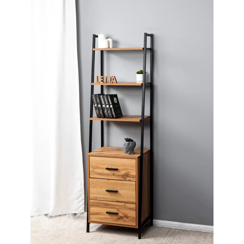 Stellaj 25x50x174 sm, LDSP, qəhvəyi