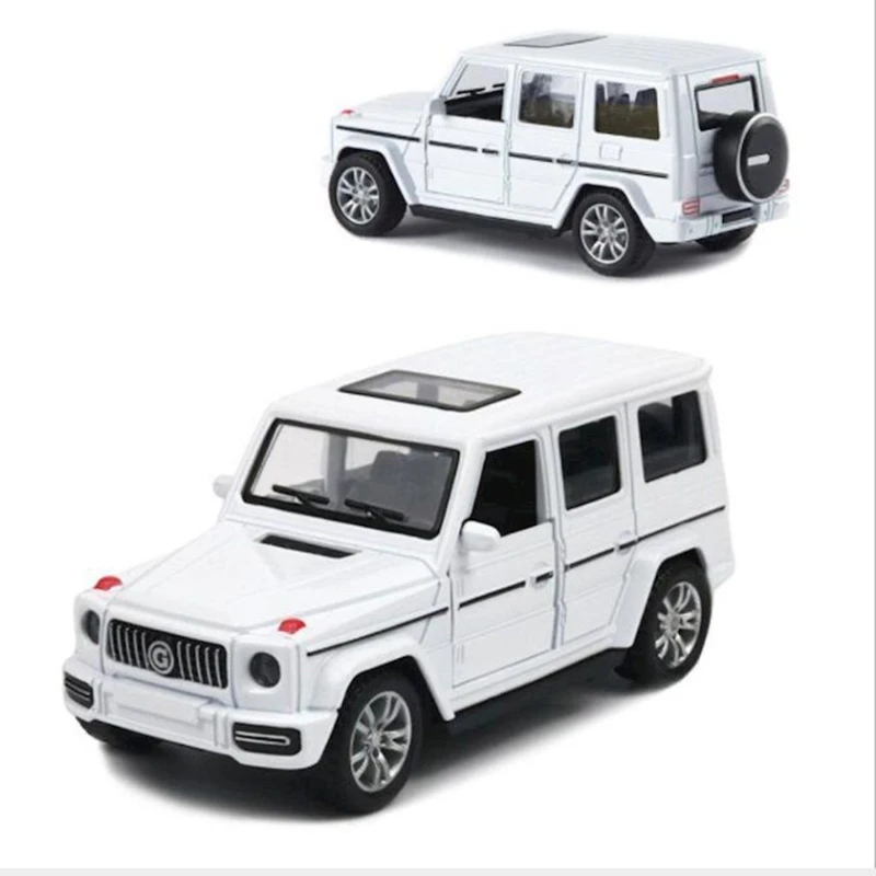 Minik avtomobil Mercedes-Benz G-Класс 6636-60M, 11 sm, ağ