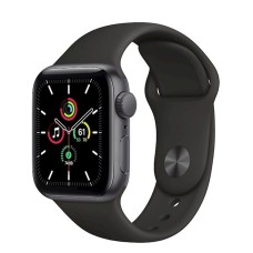 Smart-saat Apple Watch SE GPS 40mm Space Gray Aluminium Case with Black Sport Band (MYDP2GK/A)