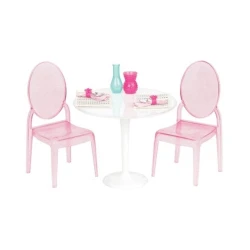 Набор мебели Our Generation Стол и стулья BD37268Z, пластик/текстиль, 3+, розовый