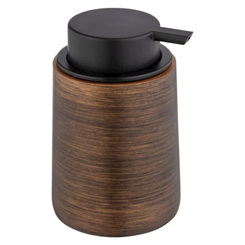 Дозатор Wenko Palena, керамика, черный/коричневый, 10х8.5х14 см Дозатор Wenko Palena, керамика, черный/коричневый, 10х8.5х14 см