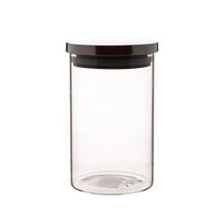 Saxlama üçün banka Hom-Me 105741, 9.5x15 sm, şüşə/metal, şəffaf Saxlama üçün banka Hom-Me 105741, 9.5x15 sm, şüşə/metal, şəffaf
