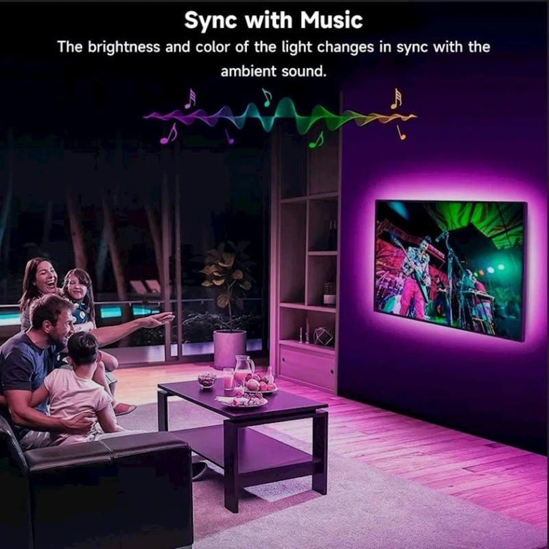 Светодиодная лента Tuya WiFi RGB, 3 м (ST_3600717221193_3) Светодиодная лента Tuya WiFi RGB, 3 м (ST_3600717221193_3)