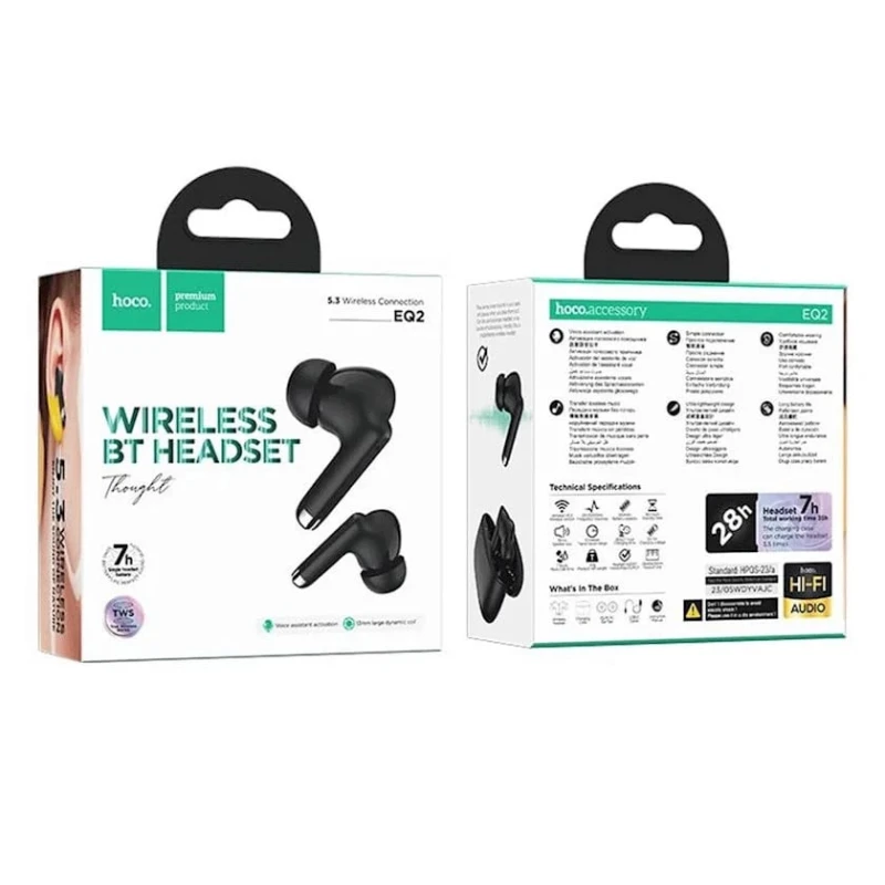 Беспроводные наушники Hoco EQ2 и проводные наушники Hoco M97