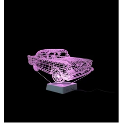 3D gecə lampası cvc01, şüşə/dəmir, çəhrayı, 19х32 sm 3D gecə lampası cvc01, şüşə/dəmir, çəhrayı, 19х32 sm