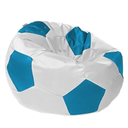 Пуфик DTOL005, белый/голубой, 70x70 см Пуфик DTOL005, белый/голубой, 70x70 см