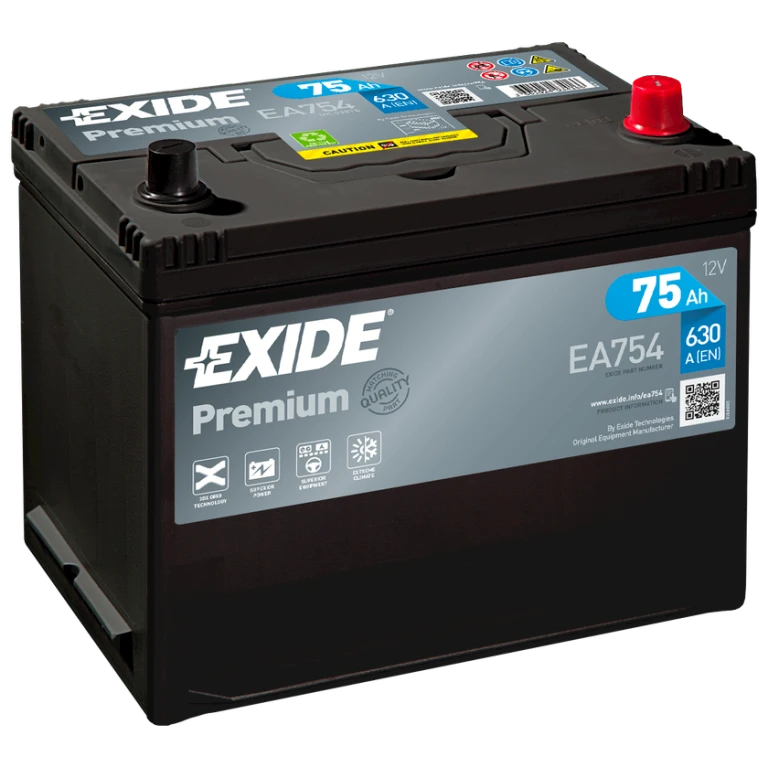 Автомобильный аккумулятор Exide EA754
