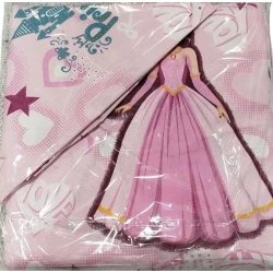 Комплект детского постельного белья Furkam FA tekstil-109, пододеяльник 160х220 см, простыня 160х220 см, наволочка 50х70, хлопок, розовый