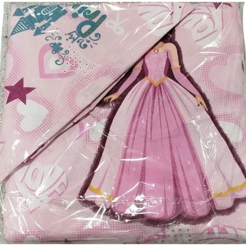 Комплект детского постельного белья Furkam FA tekstil-109, пододеяльник 160х220 см, простыня 160х220 см, наволочка 50х70, хлопок, розовый Комплект детского постельного белья Furkam FA tekstil-109, пододеяльник 160х220 см, простыня 160х220 см, наволочка 50х70, хлопок, розовый