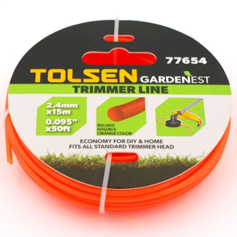 Tilov ipi trimmer üçün Tolsen 77654, 15 m Tilov ipi trimmer üçün Tolsen 77654, 15 m