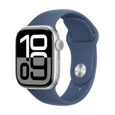 Ağıllı saat Apple Watch Series 10 GPS 42mm Silver Aluminium Case with Denim Sport Band - S/M (Rəsmi zəmanət)