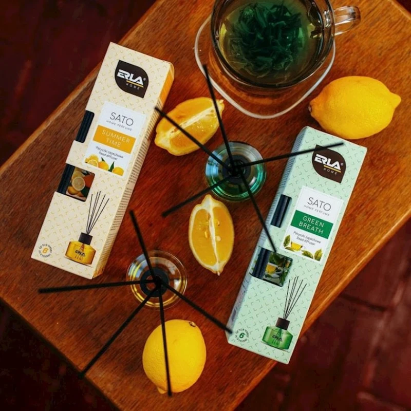 Ароматический диффузор Erla Sato Summer Time, лимон, 50 мл Ароматический диффузор Erla Sato Summer Time, лимон, 50 мл