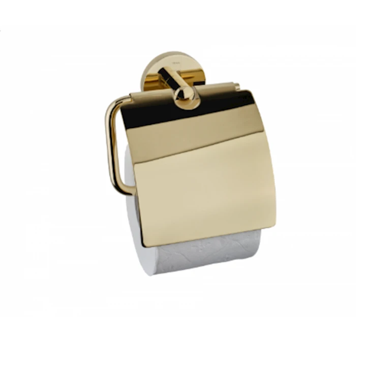 Держатель для туалетной бумаги Teka Alaior 17072020G2, с крышкой, золотистый