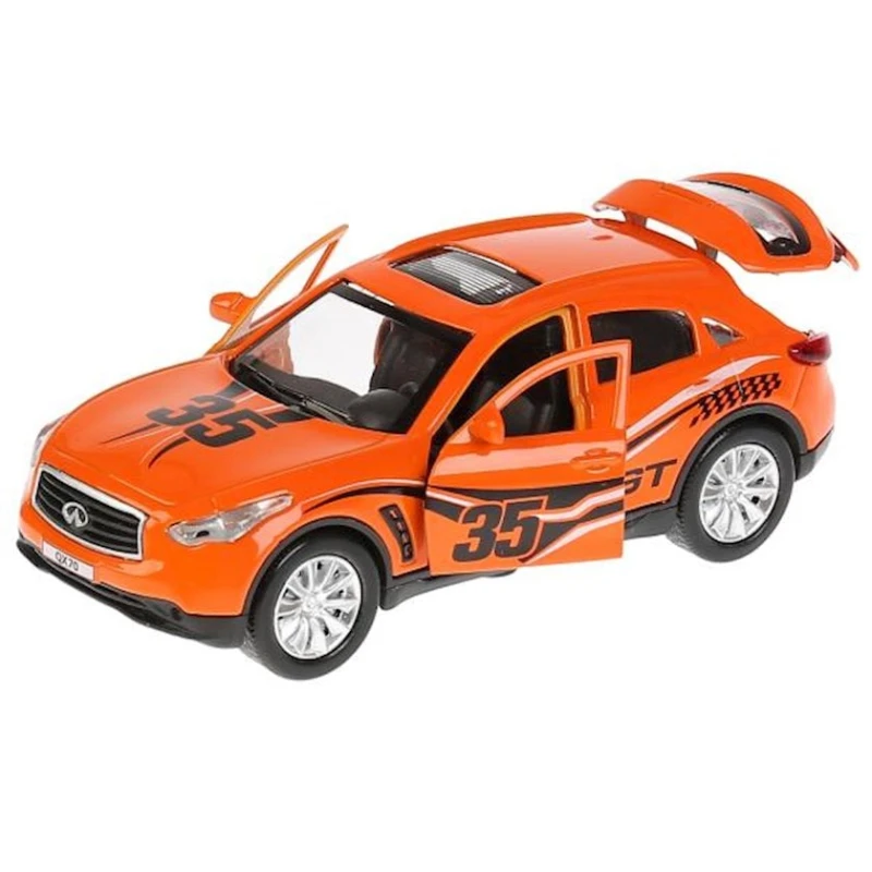 Машинка Технопарк Infiniti QX70 Спорт 12 см, пластик/металл, оранжевый