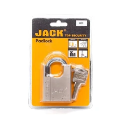 Навесной замок Jack, 1 ключ, серый, 50 мм Навесной замок Jack, 1 ключ, серый, 50 мм