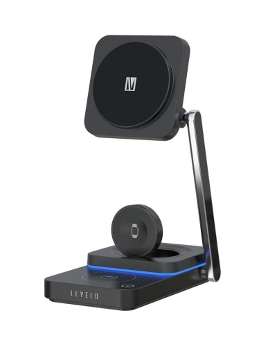 Simsiz enerji toplama cihazı Levelo Wireless Charger 3 in 1 Aurora