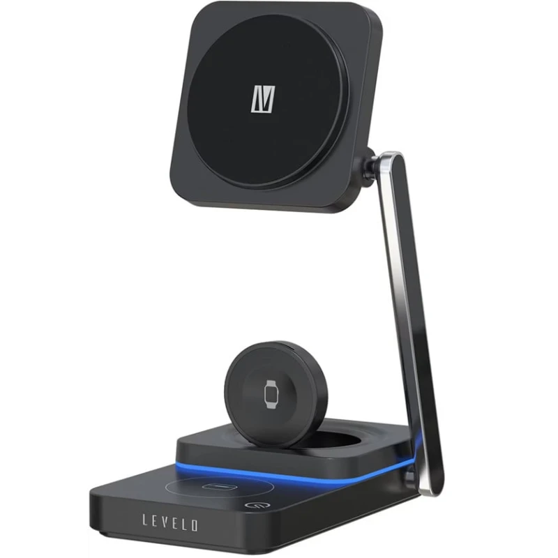 Беспроводное зарядное устройство Levelo Wireless Charger 3 in 1 Aurora Беспроводное зарядное устройство Levelo Wireless Charger 3 in 1 Aurora