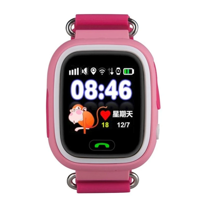 Детские смарт-часы Wonlex GW100 Pink Детские смарт-часы Wonlex GW100 Pink